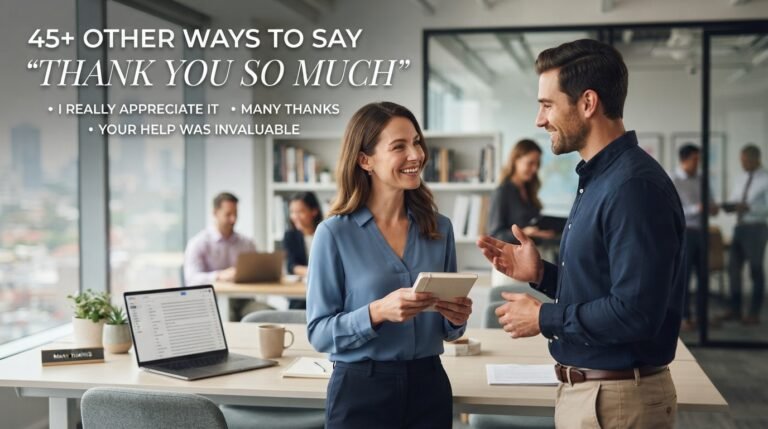 45+ Other Ways to Say “Thank You So Much” Professional & Polite Alternatives (2026)
