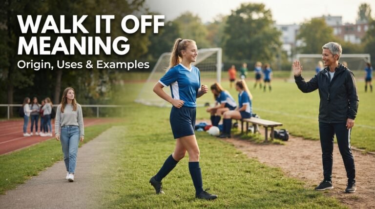 Walk It Off Meaning