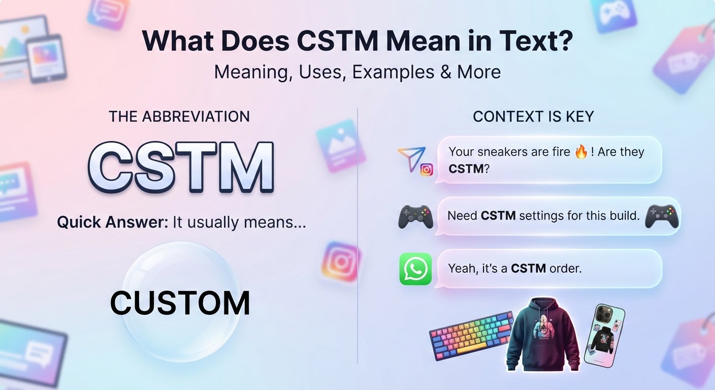 What Does CSTM Mean in Text