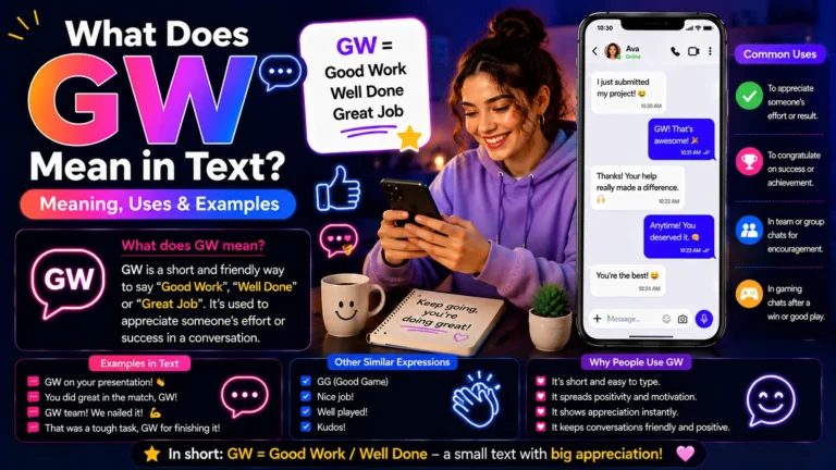 What Does GW Mean in Text
