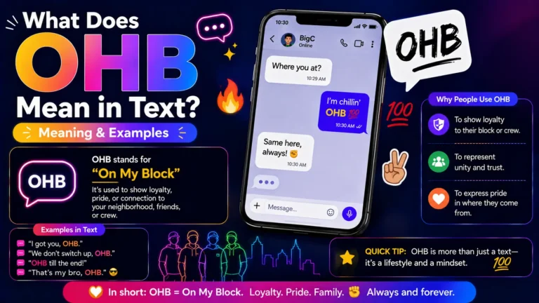 What Does OHB Mean in Text