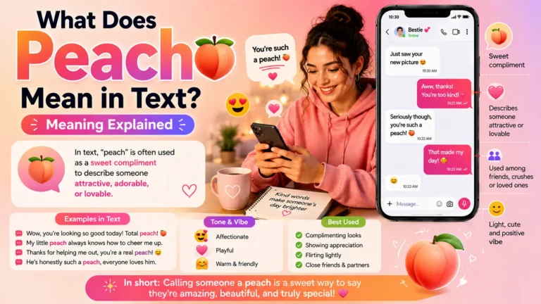 What Does Peach Mean in Text
