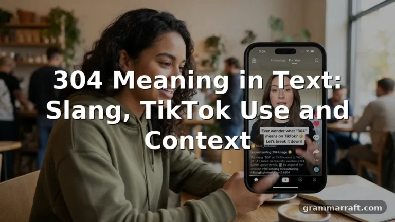 304 Meaning in Text: What Does 304 Mean?