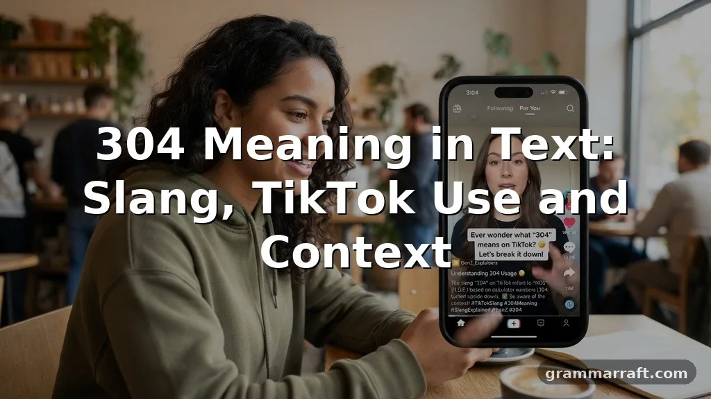304 Meaning in Text: What Does 304 Mean?