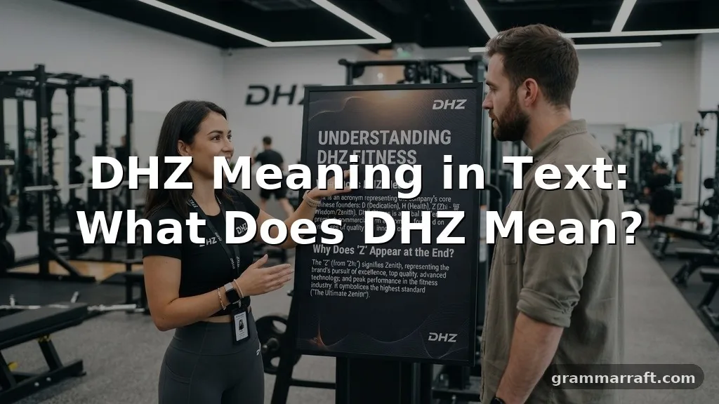 DHZ Meaning in Text: What Does DHZ Mean?