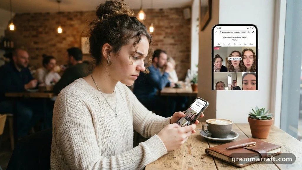 Examples of TikTok Usage - 304 Meaning in Text: What Does 304 Mean?