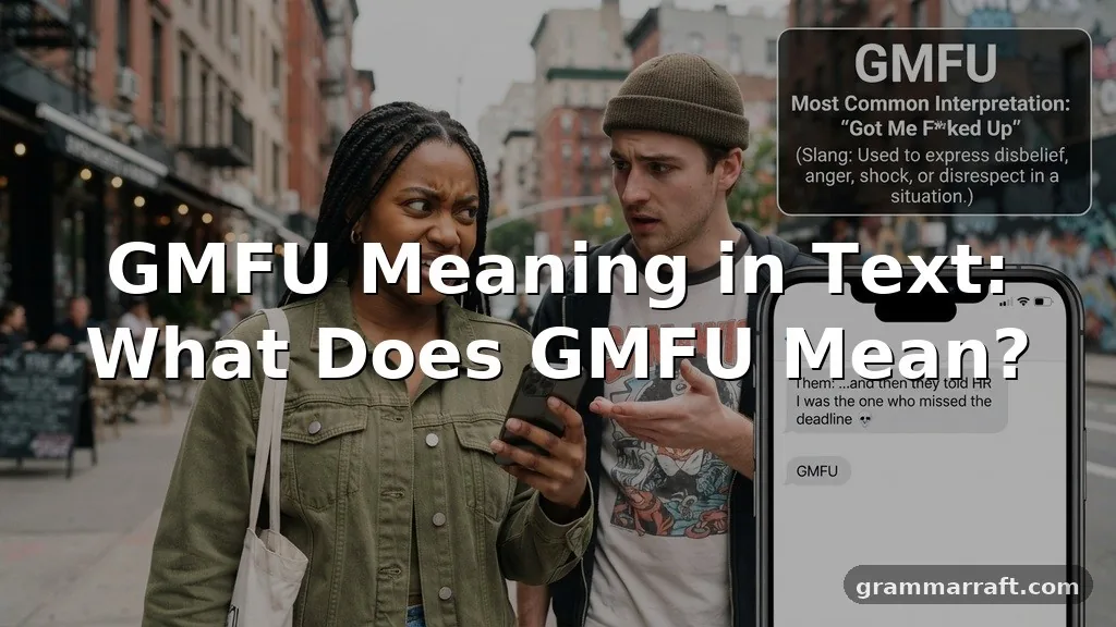 GMFU Meaning in Text: What Does GMFU Mean?
