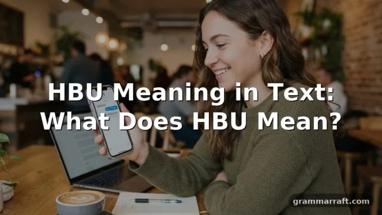 HBU Meaning in Text: What Does HBU Mean?