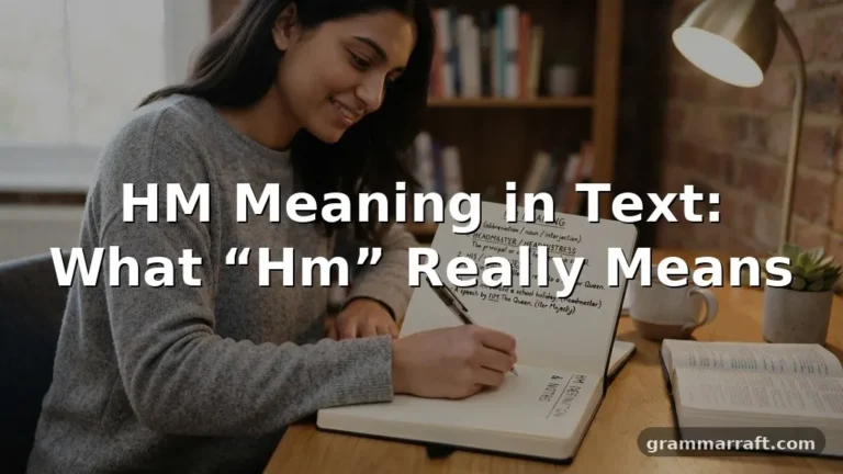 hm meaning in text