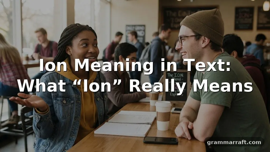 ion meaning in text