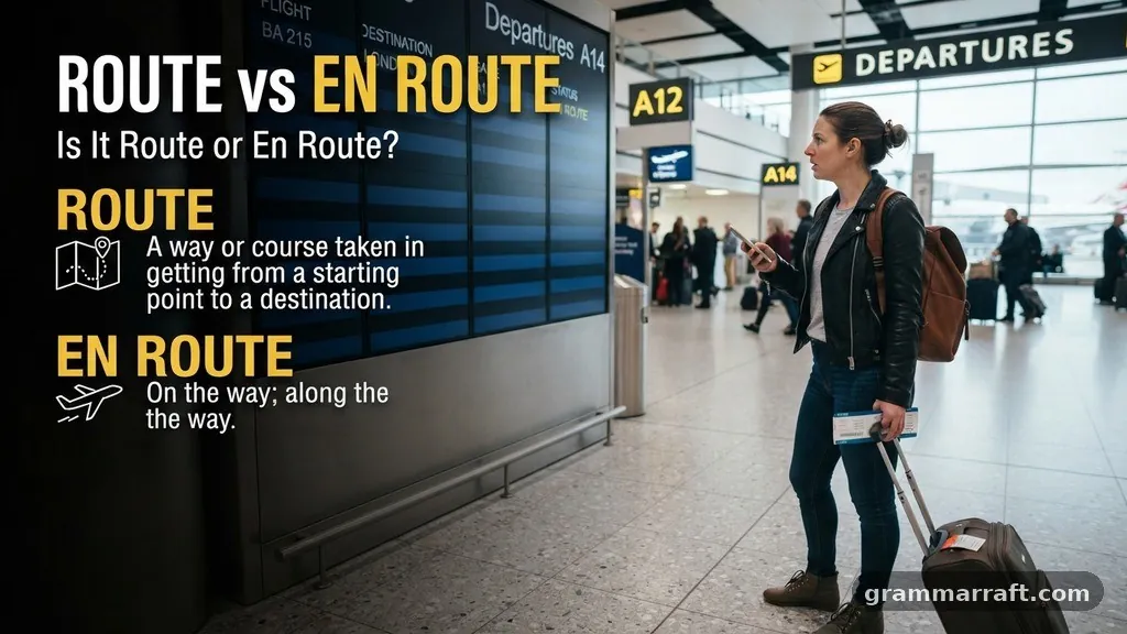 Is It In Route or En Route? - in route vs en route
