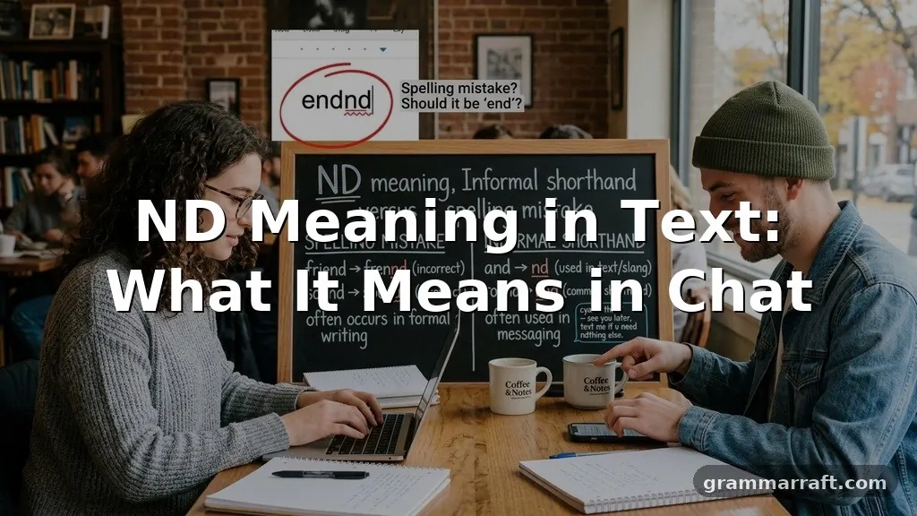 nd meaning in text