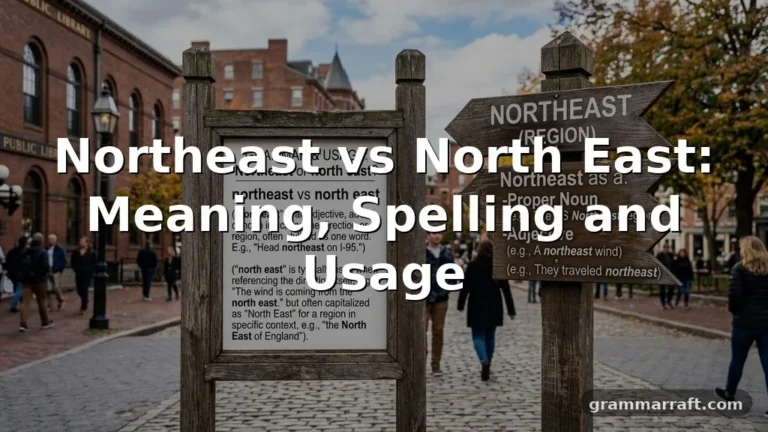 northeast vs north east