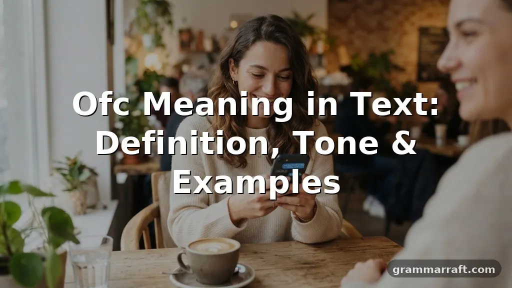 ofc meaning in text
