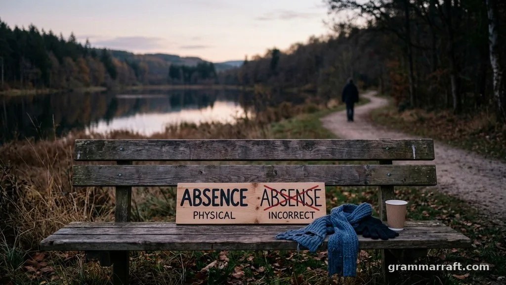 Physical absence - absence vs absense