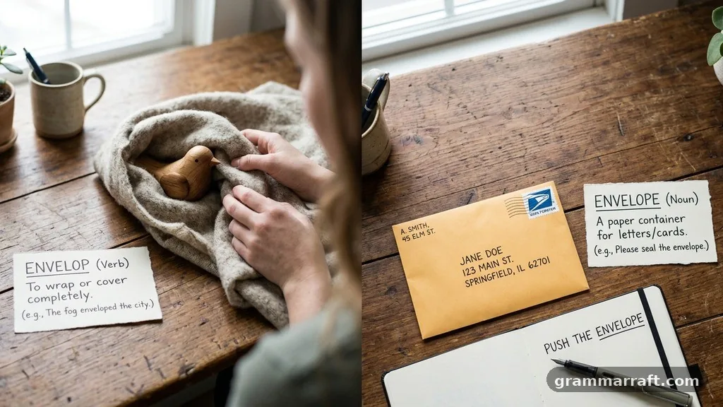 “Push the envelope” - envelop vs envelope