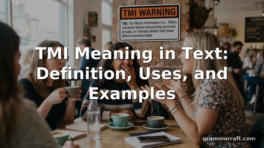 tmi meaning in text