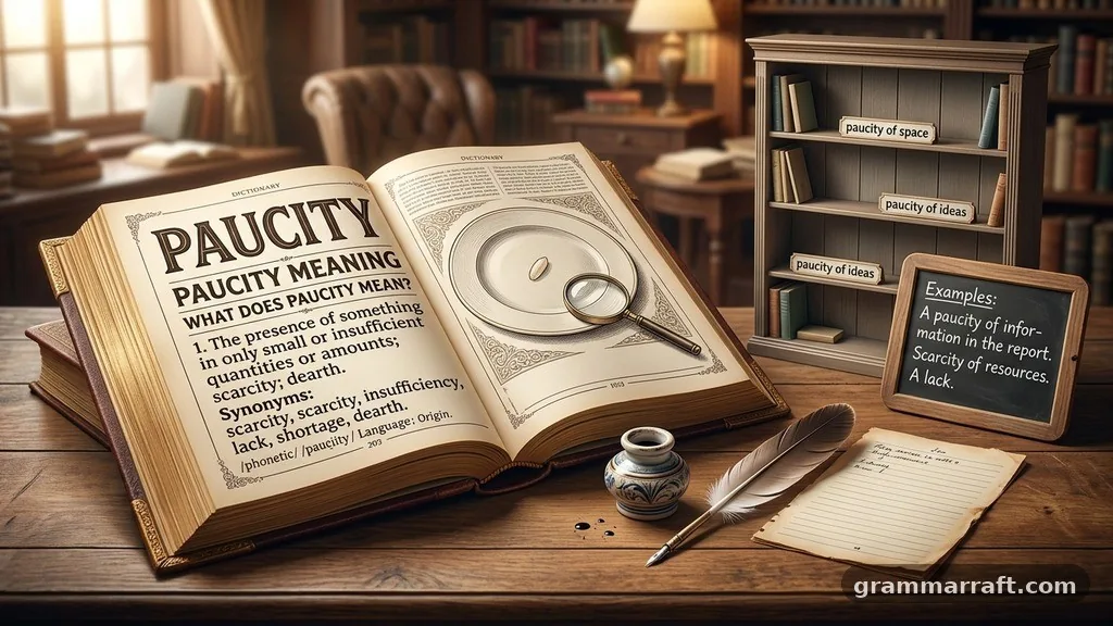 What Does Paucity Mean? - paucity meaning