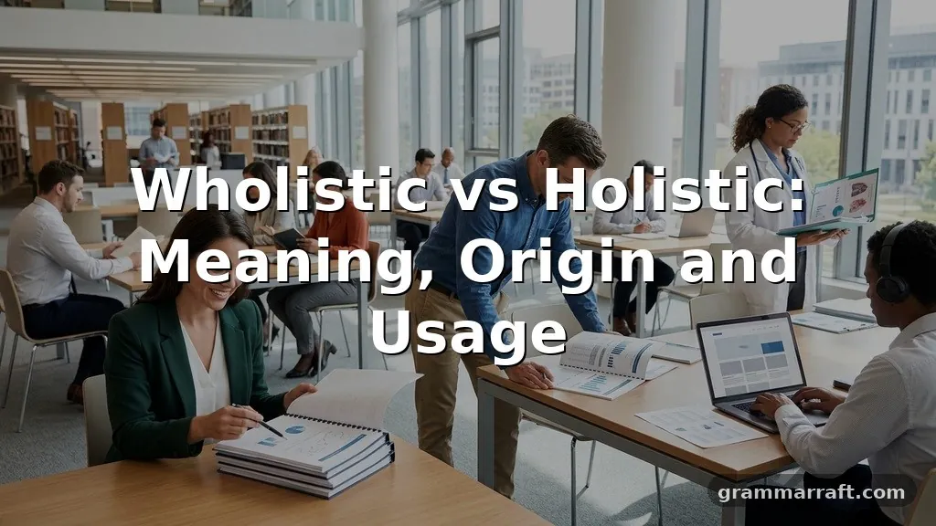 wholistic vs holistic