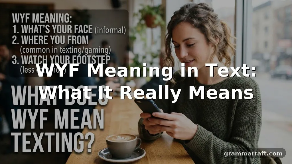 wyf meaning in text