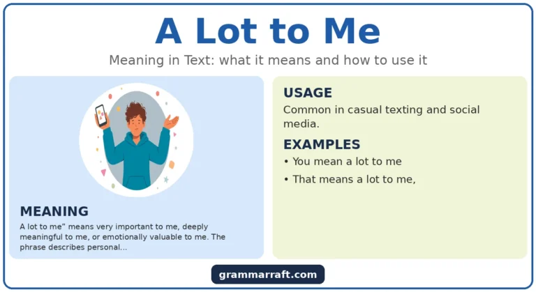 A Lot to Me: Meaning, Usage, and Better Ways to Say It
