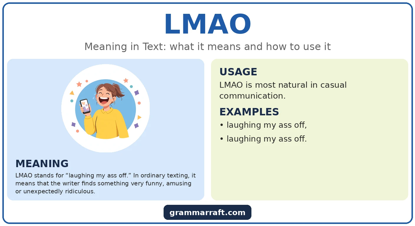 LMAO Meaning in Text: Definition, Tone and Usage
