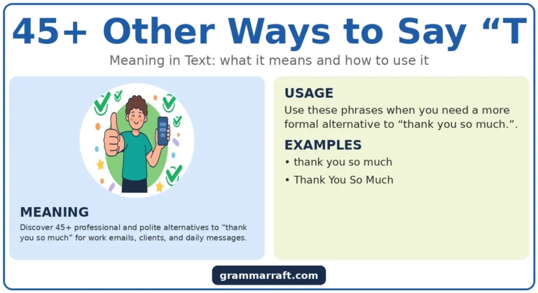 45+ Other Ways to Say “Thank You So Much”: Professional & Polite Alternatives (2026)