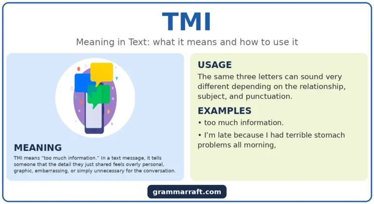 TMI Meaning in Text: Definition, Uses, and Examples