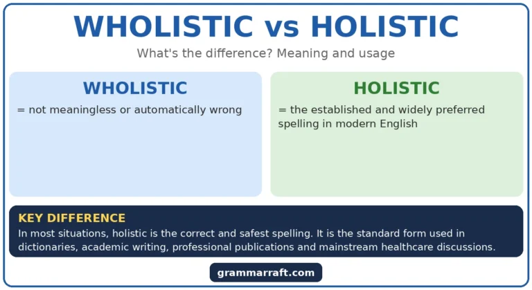 Wholistic vs Holistic: Meaning, Origin and Usage